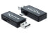 Фото #1 товара Delock 91731 - MicroSD (TransFlash) - MicroSDHC - MicroSDXC - MMC - SD - SDHC - SDXC - Black - USB 2.0 - 55.2 mm - 28.7 mm - 9.2 mm