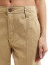 River Island cuffed cargo trouser in beige