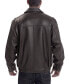 ფოტო #4 პროდუქტის Men Derrick Leather Bomber Jacket