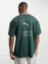 Puma Safari back print t-shirt in green