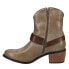 Фото #6 товара Roper Mae Round Toe Cowboy Booties Womens Beige Casual Boots 09-021-1557-2053