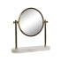 Фото #1 товара Зеркало Home ESPRIT Белый Позолоченный Металл Мрамор 30 x 10 x 30 cm