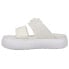 Фото #5 товара Puma Suede Mayu Pop Platform Womens White Casual Sandals 384433-02
