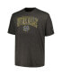 Фото #2 товара Men's Heathered Charcoal Notre Dame Fighting Irish Big and Tall Arch Over Wordmark T-shirt