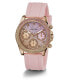 Фото #3 товара Guess Damen Armbanduhr Sparkling Pink Multifunktion 38 mm Rosa, Rosegold GW0032L4