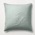 Euro Heavyweight Linen Blend Comforter Sham Sage Green - Casaluna