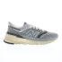 Фото #2 товара New Balance 997R U997RHA Mens Gray Suede Lace Up Lifestyle Sneakers Shoes