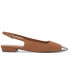 Sellyn Slingback Capped-Toe Flats