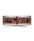 ფოტო #3 პროდუქტის Stainless Steel Polished Red Imitation Opal Inlay 8mm Band Ring