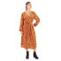 Фото #1 товара SUPERDRY Printed V Tea Short Sleeve Midi Dress