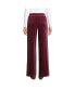 Women's Starfish Velvet High Rise Wide Leg Pull On Pants