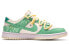 【定制球鞋】 Nike Dunk Low Retro 解构鞋带 GAMEBOY 镭射 手绘喷绘 低帮 板鞋 男款 黄绿白 / Кроссовки Nike Dunk Low DJ6188-100