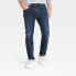 Фото #1 товара Men's Skinny Fit Jeans - Goodfellow & Co Dark Blue 30x30