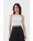 ფოტო #1 პროდუქტის Women's Halter Neck Knit Top