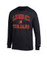Фото #3 товара Men's Black USC Trojans High Motor Long Sleeve T-shirt