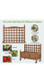 Фото #3 товара 32in Wood Planter Box with Trellis Mobile Raised Bed for Climbing Plant
