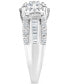 ფოტო #3 პროდუქტის Diamond Round Halo Cluster Engagement Ring (1 ct. t.w.) in 14k White Gold