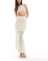 Фото #1 товара Vila crochet maxi skirt in cream