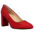 Фото #2 товара CL by Laundry Lofty Block Heels Pumps Womens Red Dress Casual LOFTY-25Z
