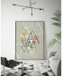 Фото #3 товара 20" x 16" Stamped Triangles II Art Block Framed Canvas