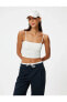 Crop Atlet Basic İp Askılı Slim Fit