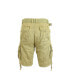 Фото #2 товара Men's Belted Cargo Shorts with Twill Flat Front Washed Utility Pockets