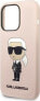 Karl Lagerfeld Karl Lagerfeld KLHCP14LSNIKBCP iPhone 14 Pro 6,1" hardcase różowy/pink Silicone Ikonik NoSize