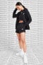 Фото #6 товара Sportswear Essential Women's French Terry Shorts Siyah Pamuklu Siyah Şort