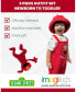 Фото #3 товара Baby Boys Elmo French Terry Short Overalls T-Shirt and Hat 3 Piece Outfit Set Newborn to