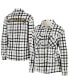 Women's Oatmeal Pittsburgh Penguins Plaid Button-Up Shirt Jacket