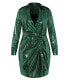 ფოტო #2 პროდუქტის Plus Size Sequin Glow Dress