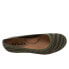 Фото #8 товара Softwalk Sonora S2013-327 Womens Green Wide Leather Ballet Flats Shoes 6.5