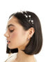 Фото #2 товара ASOS DESIGN headband with multirow pearl and wire design