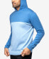 Men's Basic Hooded Colorblock Midweight Sweater