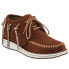 Фото #2 товара Justin Boots Teepee Fringe Round Toe Moccasin Booties Womens Brown Casual Boots