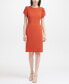 Tulip-Sleeve Sheath Dress