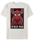 Фото #1 товара Marvel Men's Spider-Man Far From Home Mask Fill Poster, Short Sleeve T-shirt