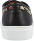 Фото #3 товара Men's Jack Handcrafted Leather and Floral Jacquard Low Top Casual Lace-up Sneakers