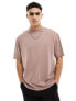 Фото #3 товара ASOS DESIGN oversized t-shirt in dusky pink with back print