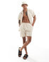 Фото #1 товара South Beach waffle towelling beach short co-ord in cream