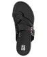 Фото #4 товара Women's Gracie Buckle Leather Strappy Toe-Post Sandals