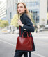 Coolives Women's Shopper Bag Made of PU Leather with Shoulder Strap Shoulder Bag Square Handbag for Women Disposable