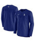 Фото #1 товара Men's Royal Los Angeles Dodgers Authentic Collection Game Time Performance Half-Zip Top