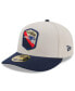 Men's Stone, Navy New England Patriots 2023 Salute To Service Low Profile 59FIFTY Fitted Hat