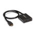 Фото #2 товара Разветвитель видеосигнала Startech.com HDMI 2-портовый, USB/сетевой адаптер, 4K 30 Гц, черный 3840 x 2160 пикселей 2560 x 1600от StarTech.com