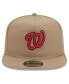 ფოტო #3 პროდუქტის Men's Khaki Washington Nationals Golfer Adjustable Hat