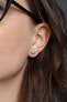 Silver earrings with zircons AGUP1599S