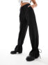 Фото #9 товара Pieces tie detail wide leg trousers in black