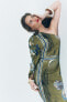 Фото #6 товара Платье асимметричного кроя с принтом — zw collection ZARA