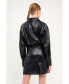 Women's Faux Leather Mini Dress